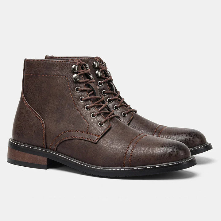 Stefan | Vintage Derby Style Leather Boots