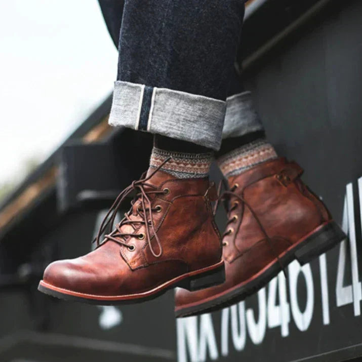 Liam™ | Leather High Boots for Men