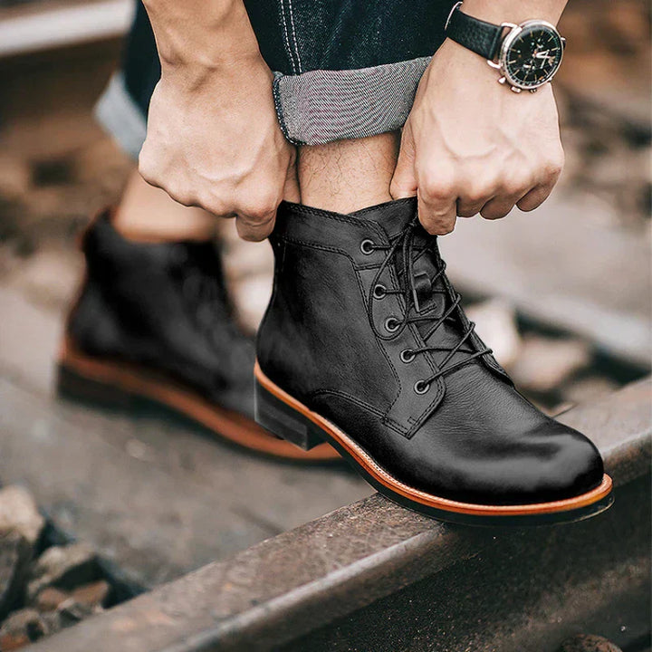 Liam™ | Leather High Boots for Men