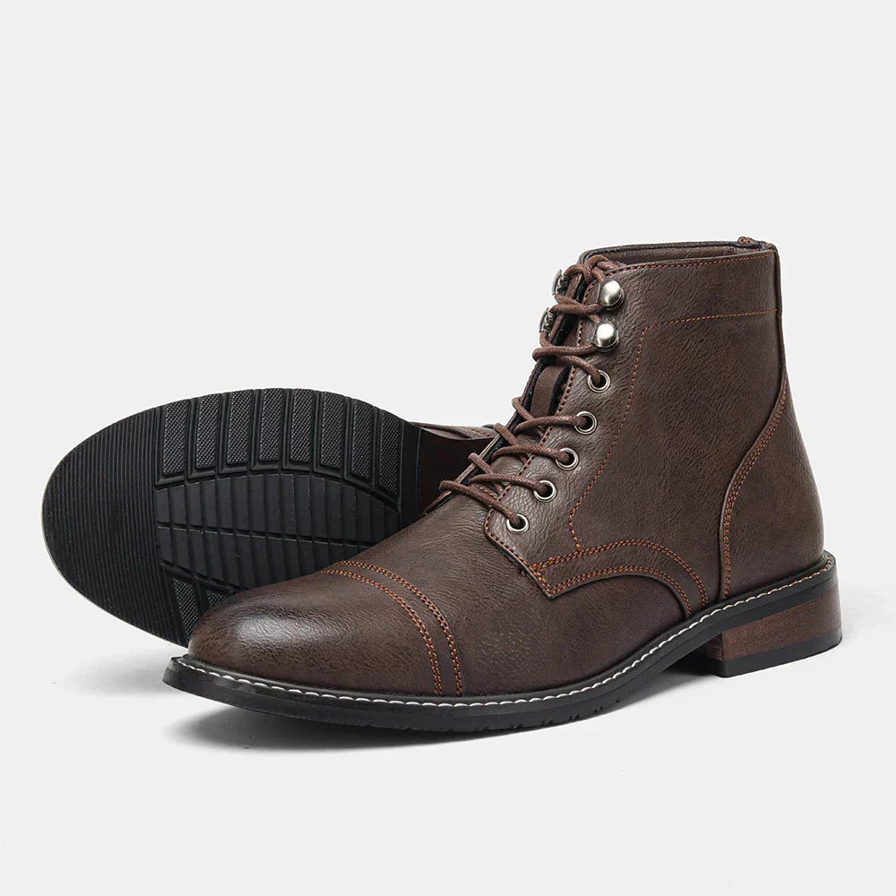 Stefan | Vintage Derby Style Leather Boots
