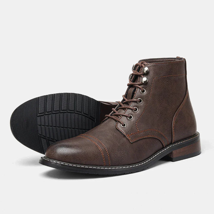 Stefan | Vintage Derby Style Leather Boots