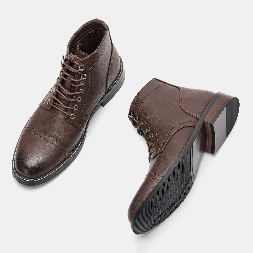 Stefan | Vintage Derby Style Leather Boots