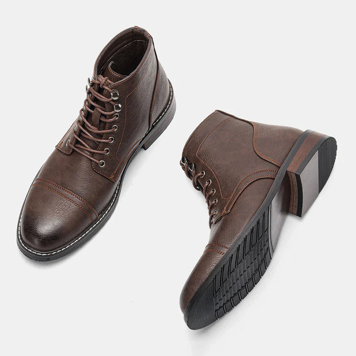Stefan | Vintage Derby Style Leather Boots