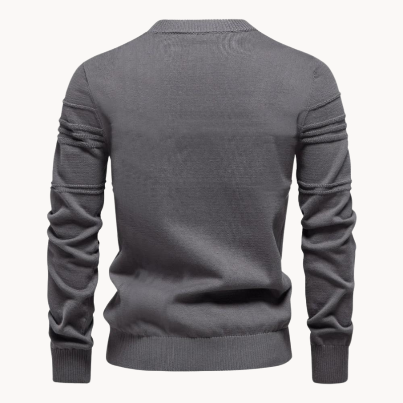Kursava™ | Men's Sweater With Checkered Design