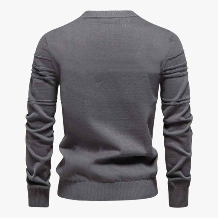 Kursava™ | Men's Sweater With Checkered Design